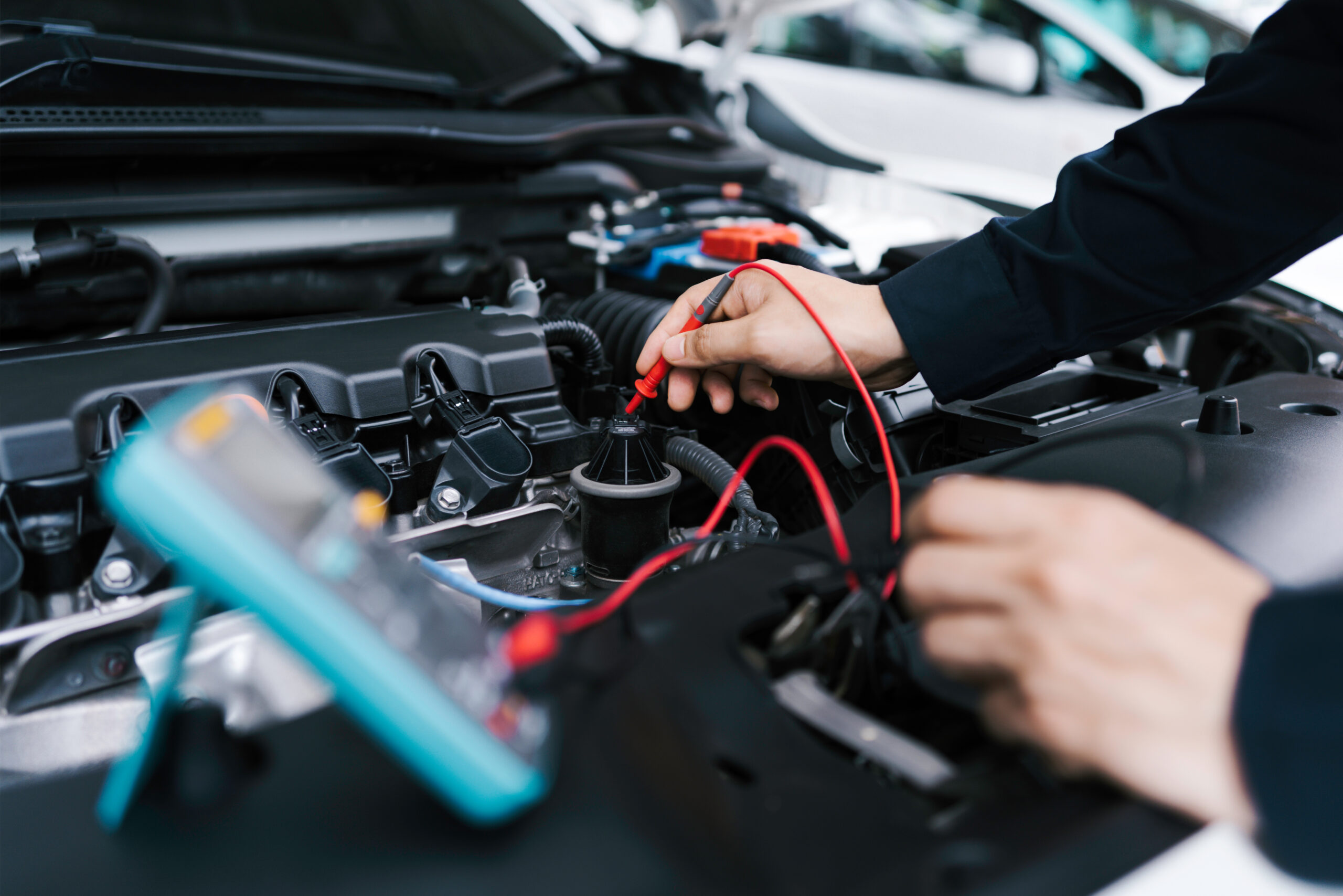 Technician Hands of car mechanic working repair in auto repair S